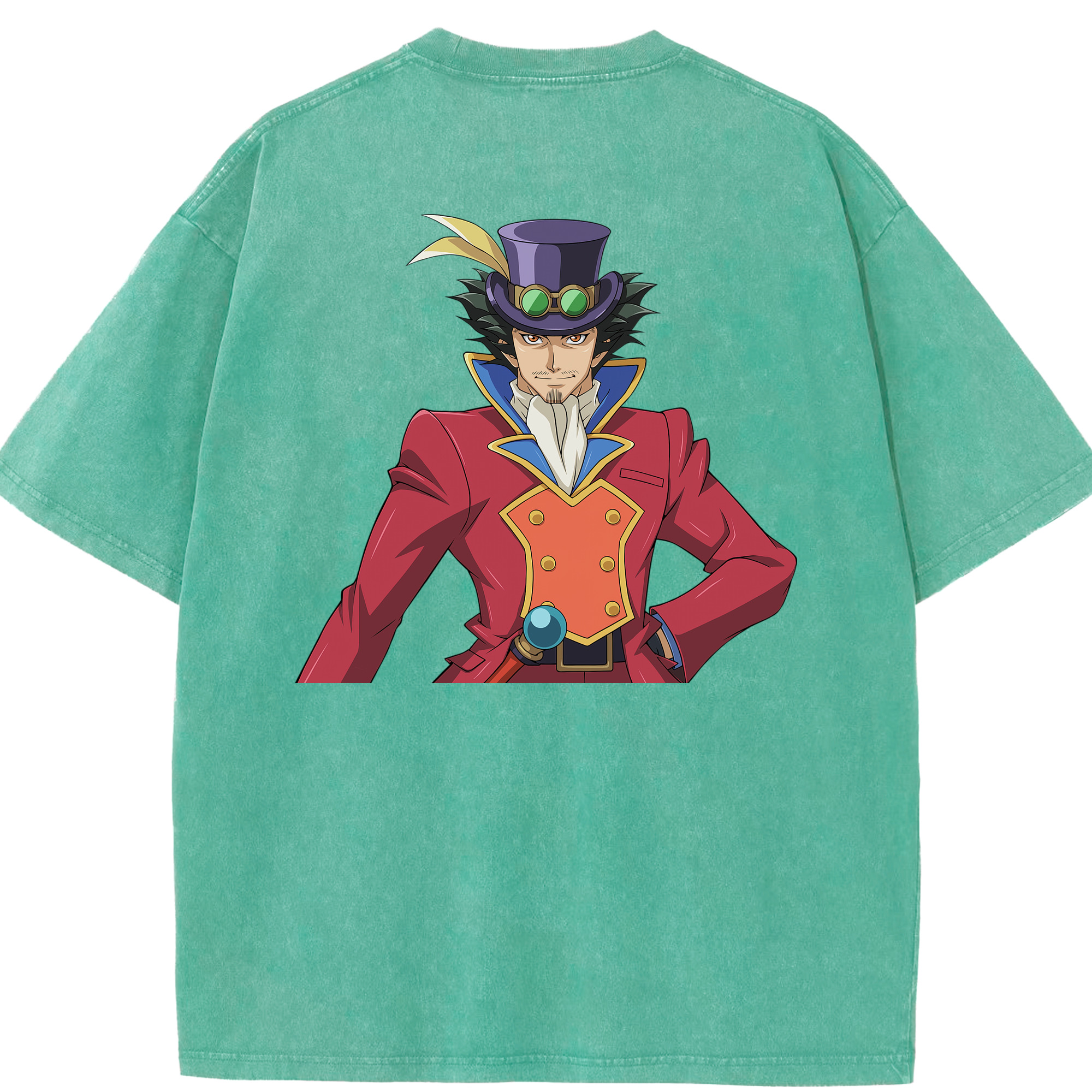 （画像用） 遊☆戯☆王 Yu-Gi-Oh! 綿100% ヴィンテージ風 半袖Tシャツ（背面プリント）